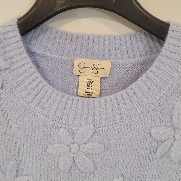 Jessica Simpson Blue long sleeve sweater NWT - Picture 3 of 7